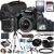 Canon EOS 4000D / Rebel T100 DSLR Camera w/EF-S 18-55mm F/3.5-5.6 Zoom Lens + 64GB Memory, Case, Tripod, Flash, and More (31pc Bundle)