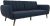 Novogratz Brittany Futon, Convertible Sofa & Couch, Blue Linen