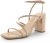 DREAM PAIRS Women’s Heels Chunky Block Strappy Square Open Toe Ankle Buckle Heeled Sandals Wedding Party Dress Shoes