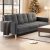 Gizoon 67” Sofa Couch with Soft Armrest Small Loveseat Sofa with 3 Comfy Pillows for Living Room 2-Seater Bench Seat for Teenagers Room Bedroom Office and Small Spaces, Dark Gray