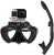 DERTA Silicone Diving Glass with Detachable Screw Mount Diving Mask Scuba Snorkel Swimming Goggles for Sports Camera GoPro HD Hero 8/7/6/5/4/3 ,GoPro Session,5/4 Session,DJI Osmo Action