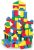 Melissa & Doug Wooden Building Set – 100 Blocks in 4 Colors and 9 Shapes