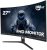 CRUA 27″ 144Hz/180Hz Curved Gaming Monitor, FHD 1080P VA Screen 1800R Computer Monitors, 1ms(GTG) with FreeSync, Low Motion Blur, DisplayPort, HDMI, Support Wall Mount Install- Black