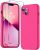 BossKiss Compatible with iPhone 13 Case, Premium Silicone Upgraded [Camera Protection] [2 Screen Protectors] [Soft Anti-Scratch Microfiber Lining] Phone Case for iPhone 13 6.1 inch – Hot Pink