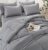 Queen Comforter Sets,Grey Bedding Set 7 Pieces,All Season Soft Microfiber Complete Bedding Sets with 1 Comforter, 1 Flat Sheet, 1 Fitted Sheet, 2 Pillowcases and 2 Pillow Shams