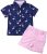 VISGOGO Toddler Baby Boy Flamingo Short Sleeve Button Down Shirt & Casual Shorts Set Summer Outfits 1-6 Years Clothes