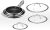 HexClad Hybrid Nonstick 6-Piece Fry Pan Set, 8, 10 and 12-Inch Frying Pans with Tempered Glass Lids, Stay-Cool Handles, Dishwasher and Oven Safe, Induction Ready, Compatible with All Cooktops