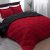 Basic Beyond Queen Comforter Set, Red and Black Comforter Set Queen Size, Reversible Bed Comforter Queen Bed Set for All Seasons, 1 Comforter (88″x92″) and 2 Pillow Shams (20″x26″+2″)