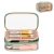 OCHEAL Clear Makeup Bag, Portable Makeup Storage Organizer Cosmetic Bag, Travel Makeup Bag Cute Clear Pouch For Women and Girls Cosmetics Bags with Divider Makeup Brush Compartment-Green