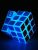 3×3 Fluorescent Speed Cube 3x3x3 Glow in Dark Luminous Speed Cube 3 by 3 Magic Cube Puzzle Toy Brain Teasers IQ Puzzles Game Toys for Children Adults (Blue Luminous)