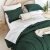 Queen Comforter Set Boho Bed Comforter Set 7PC Emerald Green Comforters Queen Bed in a Bag Soft Microfiber Comforter with Pillow Shams Fitted Sheet Flat Sheet Bedding Set for All Season