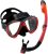 Snorkel Set Adult Snorkeling Gear Anti-Fog Panoramic Scuba Diving Mask and Dry Snorkel Tempered Glass Anti-Leak Snorkel Mask for Freediving, Snorkeling, Swimming