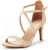 DREAM PAIRS Women’s DOLCE Fashion Stilettos Open Toe Pump Heel Sandals