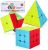 Speed Cube Set, Magic Cube Set of 2x2x2 3x3x3 Pyramid Cube Smooth Puzzle Cube (Stickerless)