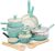 GreenPan Rio Healthy Ceramic Nonstick 16 Piece Cookware Pots and Pans Set, PFAS-Free, Dishwasher Safe, Turquoise