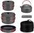 Alocs Camping Cookware Set,Durable Aluminum Camping Cooking Set, Compact Camping Pots and Pans Set with Kettle, Non-Stick Camping Pan Camping Essentials for Outdoor Cooking, Hiking, and Picnics.