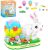 Easter Eggs and Bunny Building Toy Set, 474 PCS Easter Basket Stuffers Building Blocks, Easter Toy Gift for Boys Girls Teens Easter Egg Fillers Building Kit Easter Baskets for Kids