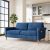 Vesgantti 65.1”Loveseat Sofa Couch for Living Room, Modern Sofa,Small Couches for Small Spaces,Upholstered 2-Seater Love Seats Couch for Bedroom, Apartment, Home Office, Tool-Free Assembly,Blue 01