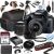 Canon 3000D(EOS Rebel T100) DSLR Camera w/EF-S 18-55mm F/3.5-5.6 Zoom Lens + 64GB Memory Card, Case, Hood, Tripod, Grip-Pod, Filter, Professional Photo Bundle(24pc), CANON EOS 3000D