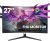 CRUA 27 Inch Curved Gaming Monitor,Full HD(1920x1080P) VA Panel 1800R 240Hz Refresh Rate Computer Monitor with Blue Light Filter,for Gaming & Office(DP,HDMI) – Wall Mountable, Black