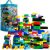 Dimple Large Building Blocks for Toddlers/Kids Stackable, Multi-Colored, Interlocking Toys Safe, Non-Toxic Plastic Bright Colors, Waterproof Boys & Girls Age 3+ (300 Pieces) for Kids