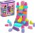 MEGA BLOKS Fisher-Price Toddler Block Toys, Big Building Bag with 80 Pieces and Storage Bag, Pink, Gift Ideas for Kids Age 1+ Years