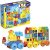 MEGA BLOKS Fisher-Price ABC Blocks Building Toy, ABC Musical Train with 50 Pieces, Music and Sounds for Toddlers, Gift Ideas for Kids