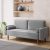 70 in Loveseat Sofa, Grey Mid Century Modern Decor Love Seat Couches for Living Room, Button Tufted Upholstered Small Couch for Bedroom, with 2 Decorative Pillows, Blue