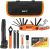 Bicycle Repair Bag With Tire Pump, Portable Tool Kit for Camping Travel – Patches, Inflator, Maintenance Essentials All in One Safety Kit