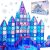 102pcs Frozen Princess Castle Magnetic Tiles Building Blocks – 3D Diamond Blocks, STEM Educational Toddler Toys for Pretend Play, 4 Year Old Girl Birthday Gifts Kids Ages 3 5 6 7 8