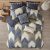 INK+IVY Queen Size Comforter Set, Cozy Cotton Comforter, All Season, Lightweight Comforter Queen Bed Set with 2 Matching Shams, Modern Cabin Lodge Ikat Chevron Design, Navy Full/Queen 3 Piece