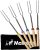 MalloMe Smores Sticks for Fire Pit Long – Marshmallow Roasting Sticks Smores Kit – Smore Skewers Hot Dog Fork Campfire Cooking Equipment, Camping Essentials S’mores Gear Outdoor Accessories 32″ 5 Pack