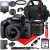 Canon EOS 4000D DSLR Camera w/Canon EF-S 18-55mm F/3.5-5.6 III Zoom Lens + Case + 32GB SD Card (15pc Bundle)