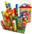 burgkidz Big Building Block Set – 214 Pieces Toddler Educational Toy Classic Large Size Building Block Bricks – 13 Fun Shapes and Storage Bucket – Compatible with All Major Bulk Bricks Set