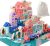 Wooden Building Blocks Set, City Construction Stacker Stacking Preschool Learning Educational Toys, Toddler Toys for 3+ Year Old Boy and Girl Gifts