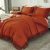 Andency Comforter King Size Set Burnt Orange, 3 Pieces Boho Terracotta Tassel Lightweight Fluffy Bedding Comforters & Sets, Soft All Season Rust Bed Set (104x90In Comforter & 2 Pillowcases)