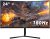 CRUA 24 Inch 144hz/180hz Curved Gaming Monitor, FHD 1080P Frameless Computer Monitors, Support AMD freesync Low Motion Blur, Eye Care, DisplayPort, HDMI, Compatible Wall Mountable Installs-Black