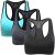 MIRITY Women Racerback Sports Bras – High Impact Workout Gym Activewear Bra