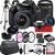 Canon EOS 2000D (Rebel T7) DSLR Camera with 18-55mm f/3.5-5.6 Zoom Lens, 64GB Memory,Case, Tripod and More (28pc Bundle)