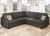 HONBAY Convertible Sectional Sofa, L Shaped Couch, Reversible 4 Seat Corner Sofa for Small Apartment,Dark Grey