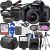 Canon EOS 4000D DSLR (Rebel T100) W/ 18-55mm Zoon Lens Kit |18 Megapixels CMOS | HD Video + Wide Angle Lens + Telephoto Lens, 64GB Memory, 3PC Filter Kit, Case, Tripod + More (31PC Bundle), Black