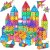 Jasonwell Magnetic Tiles Kids Magnetic Blocks Building Sets 3D Magnet Tile Building Blocks Magna Construction Educational STEM Toys Gifts for Toddlers Boys Girls 3 4 5 6 7 8 9 10 + Year Old