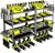 Power Tool Organizer, 8 Drill Holder Wall Mount, 4 Layers Garage Tool Organizers and Storage Rack, Tool Shelf with Screwdriver/Plier/Hammer Holder